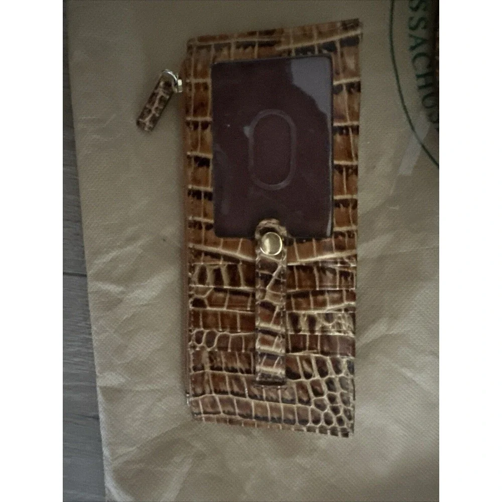 Brahmin Madelyn Toasted Almond Hobo‎ Shoulder Bag W/credit Card Wallet